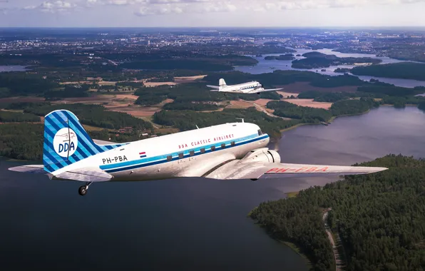 Самолёт, транспортный, ближнемагистральный, DC-3s