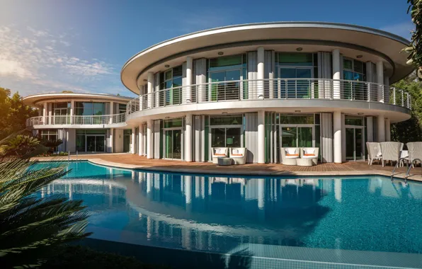 Вилла, бассейн, архитектура, Турция, Antalya, Belek, villa Calista