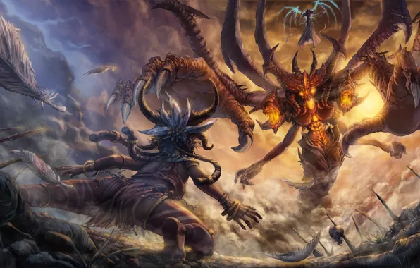 Картинка Blizzard, Art, Diablo 3, Diablo III, Blizzard Entertainment, Fan Art, Witch Doctor, Fanart