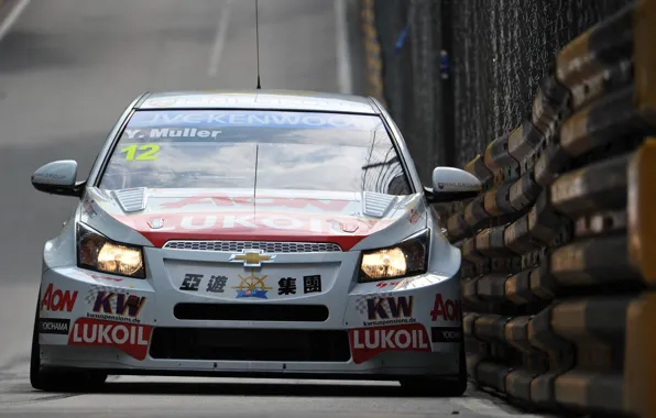 Фон, обои, трасса, Chevrolet, гонки, автомобиль, Cruze, WTCC
