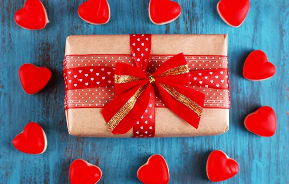 Любовь, подарок, сердце, сердечки, love, heart, wood, romantic
