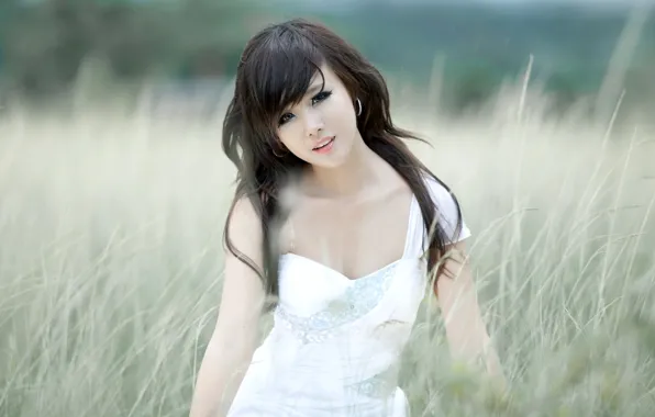 Картинка Girl, Brunette, Asian, Beautiful View, Phuong Uyen, Vietnamese