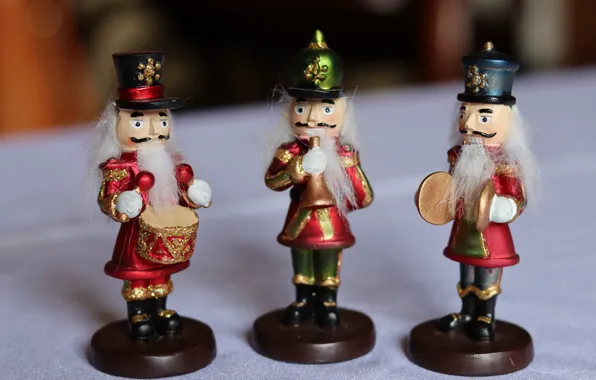 Зима, праздник, игрушка, игрушки, Рождество, три, Новый год, трио