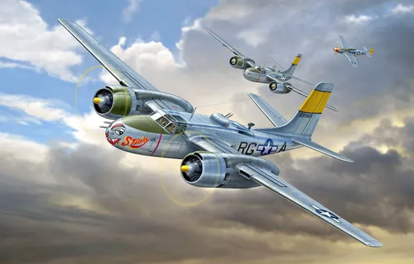 Штурмовик, ВВС США, Douglas, Invader, американский ближний бомбардировщик, A-26B