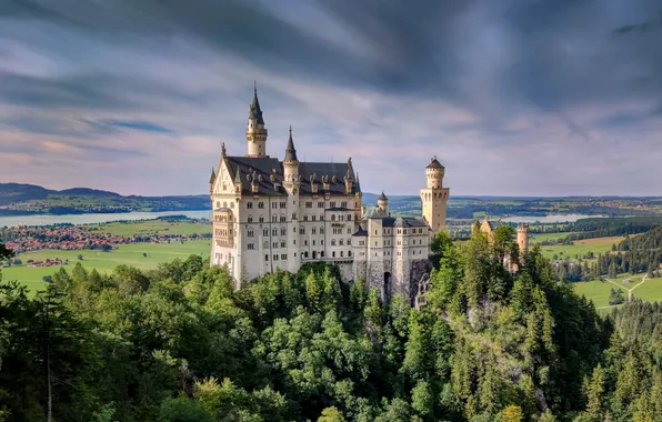 Картинка замок, Германия, Бавария, Neuschwanstein