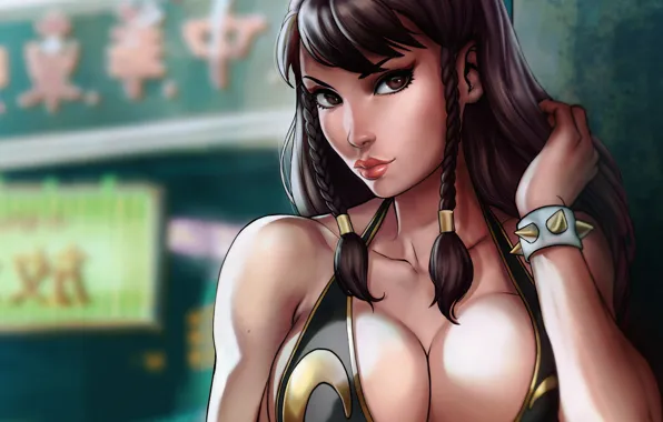 Girl, boobs, Street Fighter, Chun Li