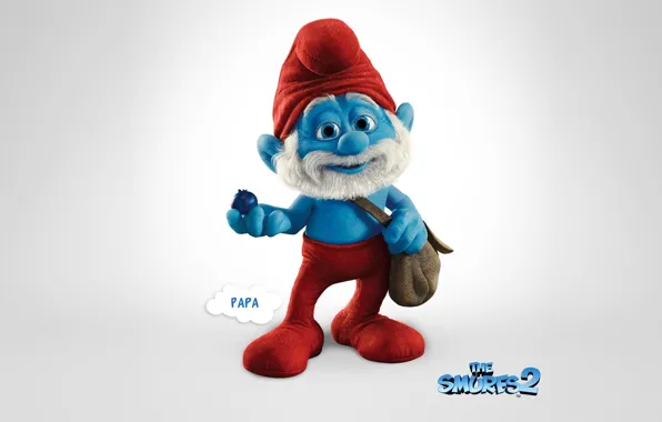 Animation, wallpapers, cartoon, movie, the smurfs 2, papa