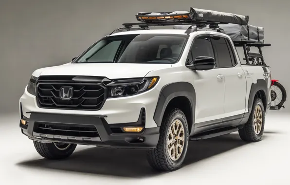 Картинка пикап, 2021, Honda Ridgeline Project Vehicle, HPD Trail Tour, Honda Performance Development