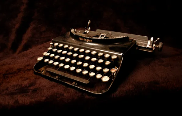 Фон, пишущая машинка, Remington