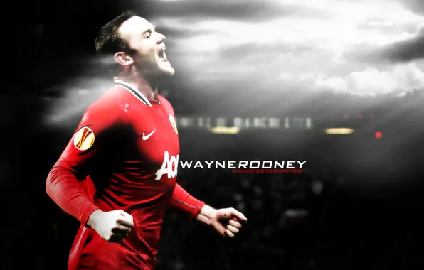 Wallpaper, sport, football, Manchester United, player, Wayne Rooney