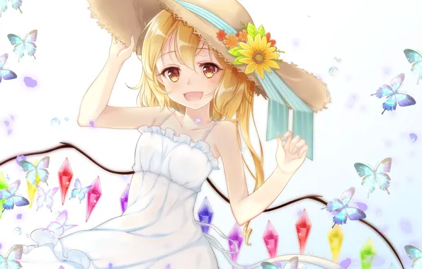 Шляпа, девочка, Touhou, Тоухоу