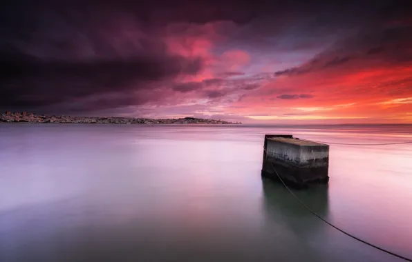 Sunrise, Portugal, lisbon, Cacilhas - Almada