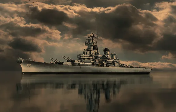 Корабль, линейный, USS New Jersey