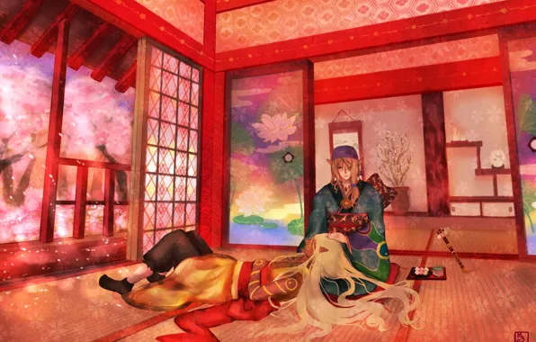 Арт, парни, Kusuriuri Dark, Mononoke, Kusuriuri