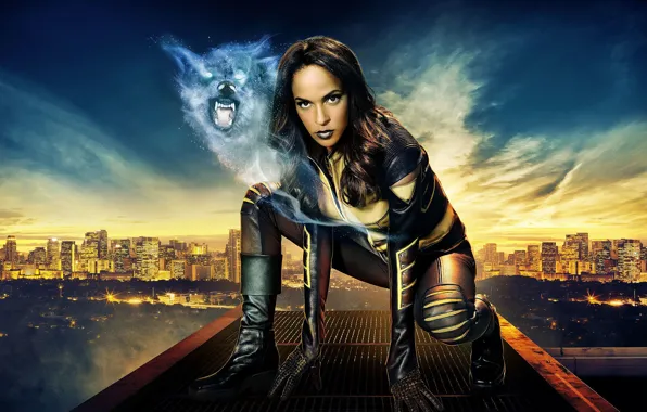Девушка, город, поза, волк, Maisie Richardson-Sellers, In Legends Of Tomorrow