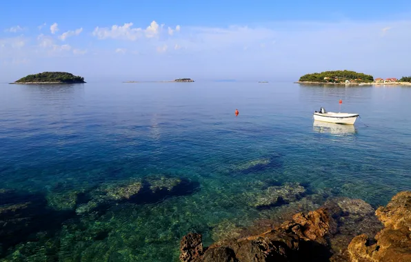 Море, острова, Хорватия, Адриатика, остров Корчула, Прижба, Prižba, Korčula island