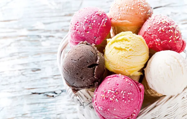 Шарики, мороженое, сладкое, Ice cream