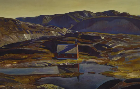 Картинка пейзаж, картина, Rockwell Kent, Рокуэлл Кент, Лето. Гренландия
