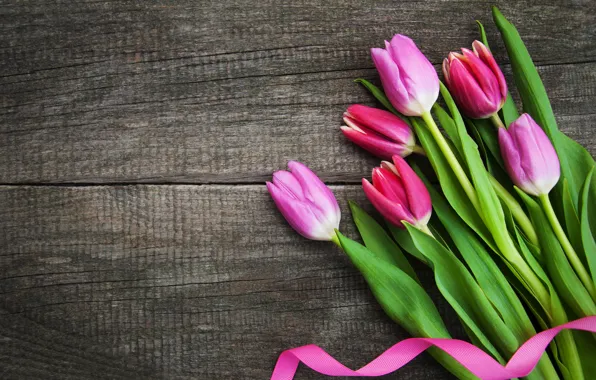 Цветы, букет, colorful, тюльпаны, pink, flowers, tulips, spring