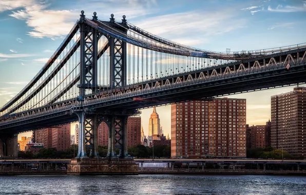 Картинка United States, New York, Manhattan Bridge, Dumbo