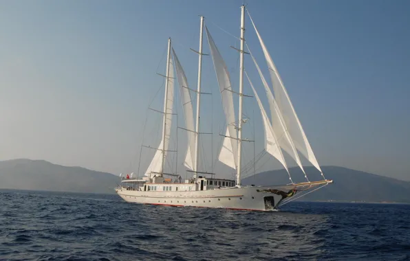 Море, парусник, яхта, main, profile, MONTIGNE