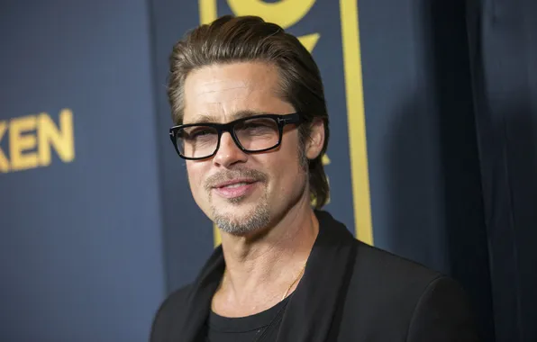 Портрет, очки, Брэд Питт, Brad Pitt, актёр, пиджак