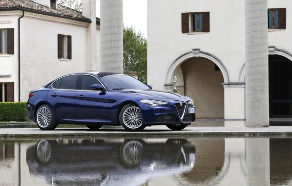 Картинка Синий, Alfa Romeo, Blue, Альфа Ромео, Giulia