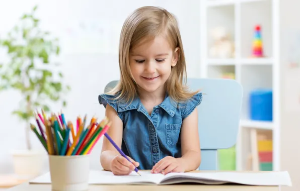 Картинка child, pencil, drawing