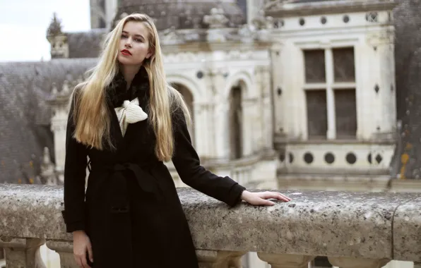 Картинка девушка, город, стиль, модель, Париж, блондинка, Paris, красивая