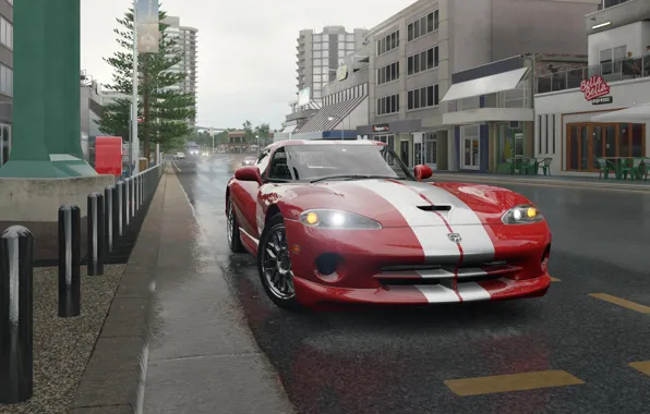 Город, улица, Dodge Viper, Forza Horizon 3