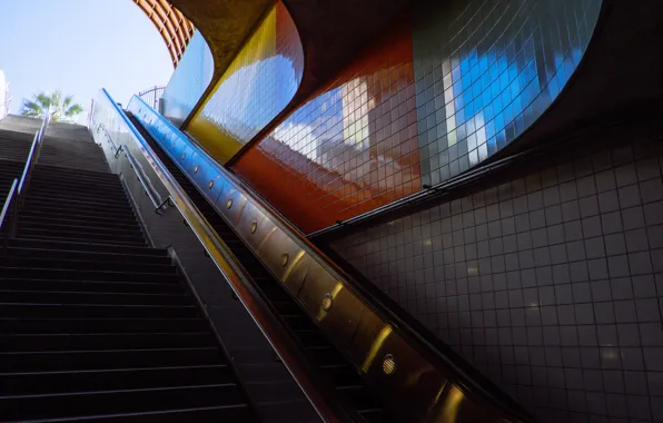 USA, United States, Los Angeles, Metro, America, United States of America, North Hollywood, Metro Station