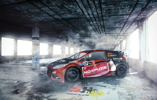 Картинка ford, rally, wrx, fiesta, worldrx, rally cross, nelson piquet jr