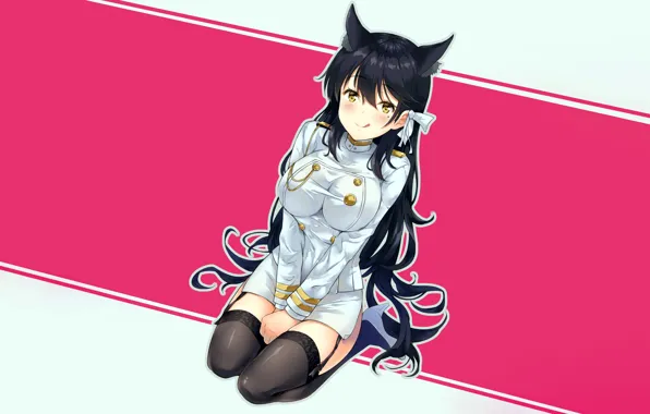 Girl, sexy, thighhighs, long hair, dress, boobs, anime, beautiful