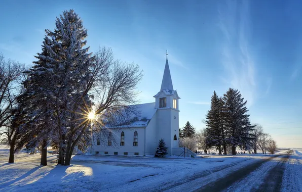 Картинка North Dakota, Grandfield Lutheran Church, Eddy County