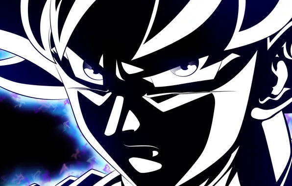 Лицо, парень, Dragon Ball, Драконий жемчуг, чёрный силуэт