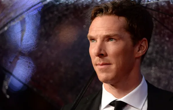 Блики, фон, зонт, Бенедикт Камбербэтч, Benedict Cumberbatch