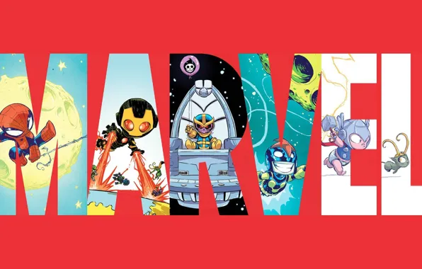 Картинка супергерои, Marvel Comics, superheroes, Thanos, Танос