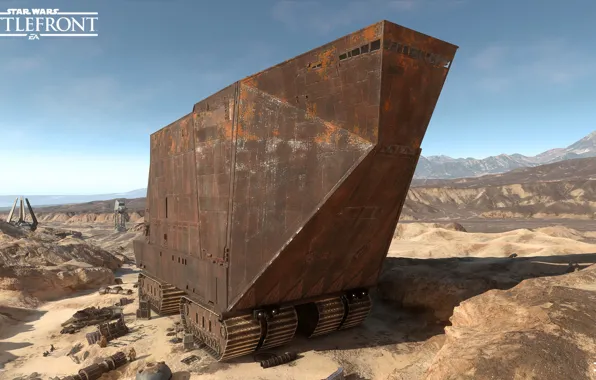 Машина, горы, пустыня, Star Wars Battlefront
