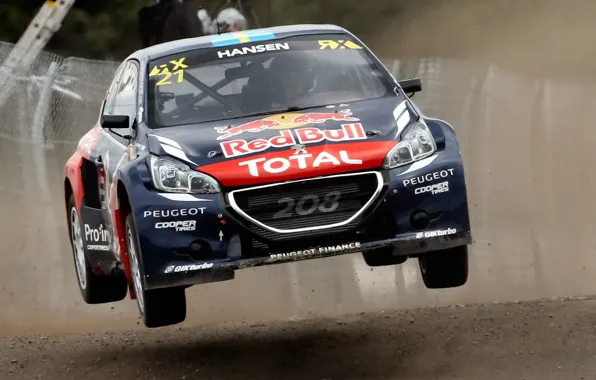 Прыжок, Пежо, Peugeot, 208, WorldRX, Timmy Hansen