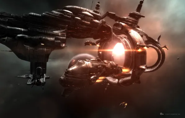 Космос, планета, станция, space, космический корабль, station, eve online, space ship