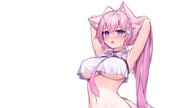 Kawaii, girl, hot, sexy, boobs, neko, anime, babe