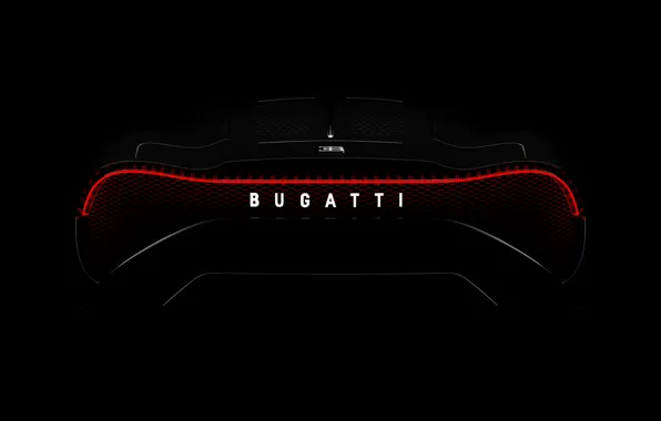 Bugatti, вид сзади, гиперкар, 2019, La Voiture Noire