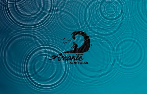 Logo, agua, Amante