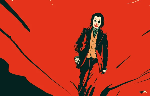 Рисунок, арт, Джокер, art, Joker, Joaquin Phoenix, Хоакин Феникс, 2019