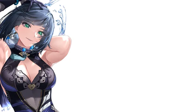 Girl, sexy, boobs, anime, short hair, babe, cute, oppai