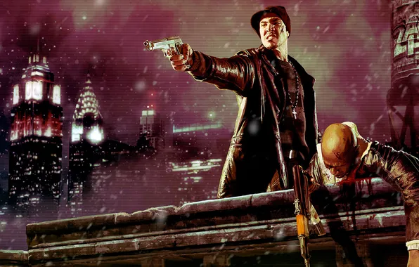 Картинка город, бандиты, нью йорк, Max Payne 3, ak 47