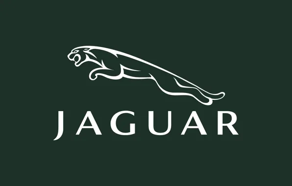 Надпись, Jaguar, лого, ягуар, зелёный, fon