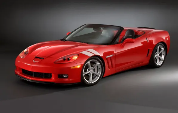 Картинка красный, Chevrolet, corvette