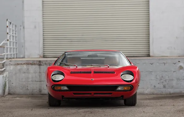 Картинка Lamborghini, 1971, front, Miura, Lamborghini Miura P400 SV