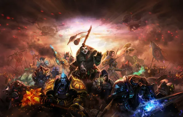 Картинка оружие, арт, World of Warcraft, персонажи, Mists of Pandaria, Liang xing